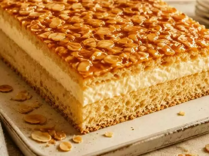 Das Geheimnis zum perfekten Bienenstich-Blechkuchen enthüllt!