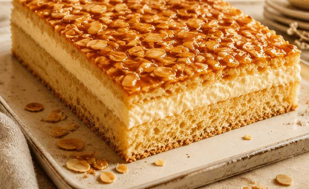 Das Geheimnis zum perfekten Bienenstich-Blechkuchen enthüllt!