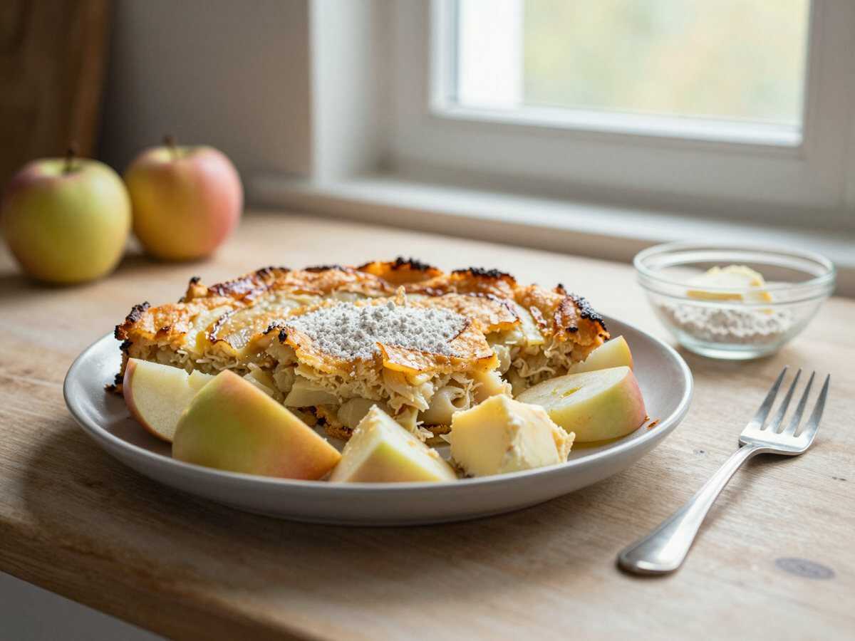 Das köstlichste Apfelkuchen-Rezept: Ein Genuss, der auf der Zunge zergeht! – während der Zubereitung