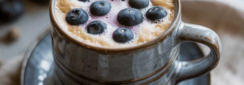 Das muss man probiert haben, Blaubeer Latte mit 200 g Blaubeeren! – so sieht es fertig aus