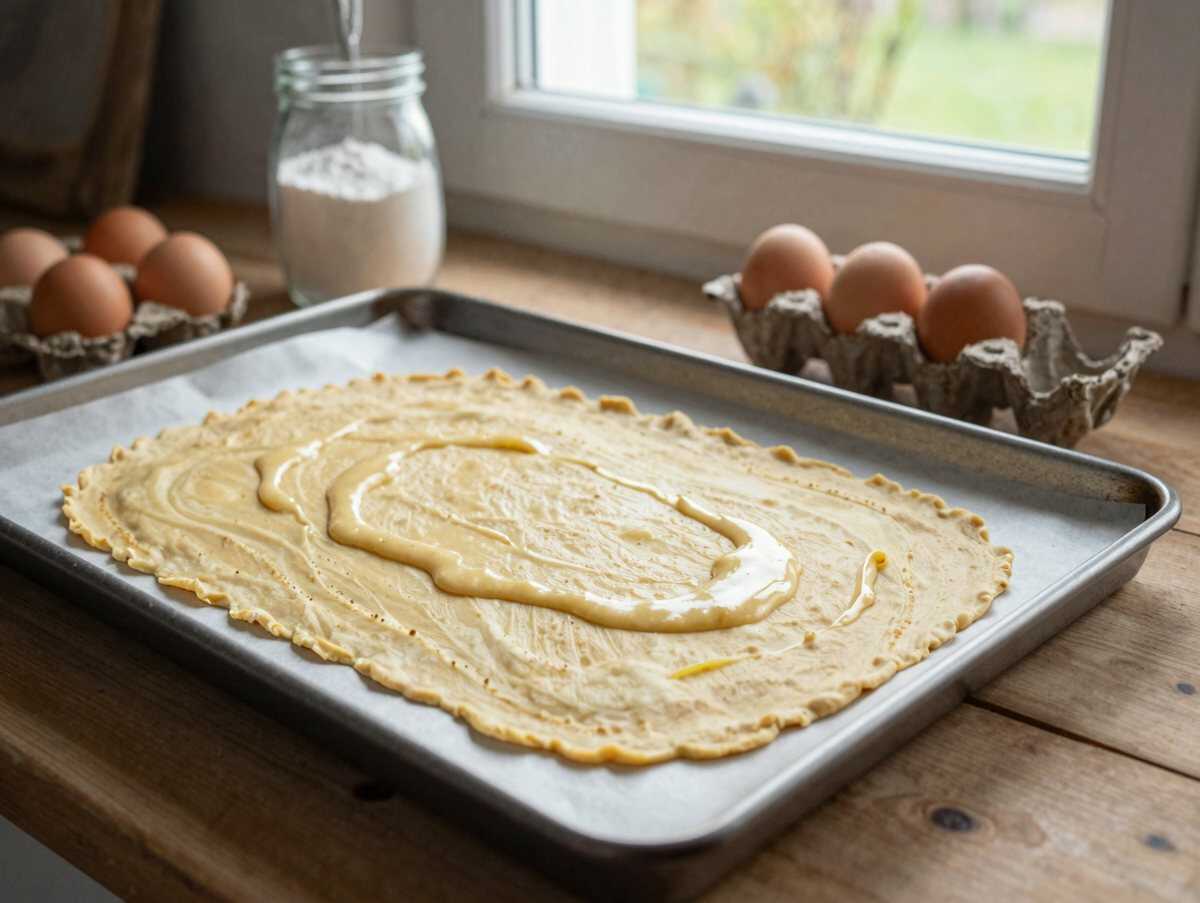 Das ultimative Rezept für den perfekten Biskuitrollen-Teig – während der Zubereitung