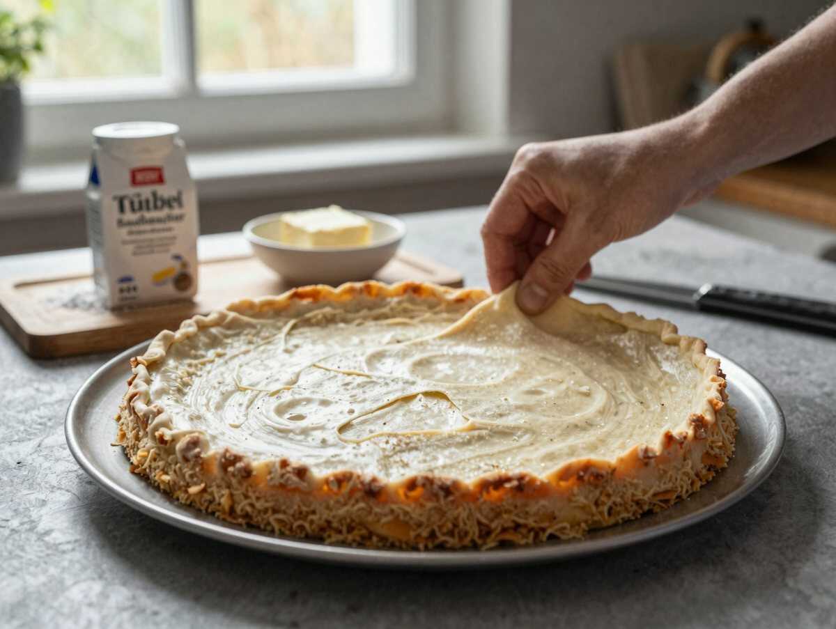 Das ultimative Rezept für den perfekten gedeckten Apfelkuchen! – während der Zubereitung