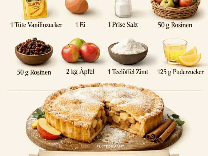 Das ultimative Rezept für den perfekten gedeckten Apfelkuchen!