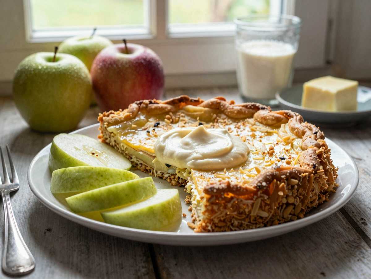 Das unwiderstehliche Rezept für Apfel-Schmand-Kuchen, das du unbedingt probieren musst! – während der Zubereitung