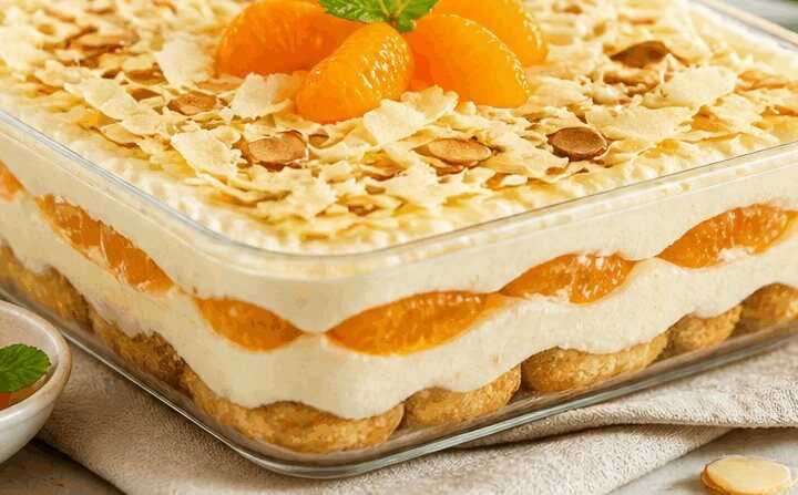 Das unwiderstehliche Tiramisu-Rezept mit Mandarin-Orangen, das Sie unbedingt ausprobieren müssen!