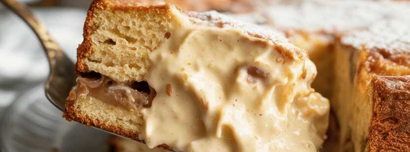 Den backe ich 3x in Monat, Polnischer Puddingkuchen mit 650 ml Milch! – so sieht es fertig aus