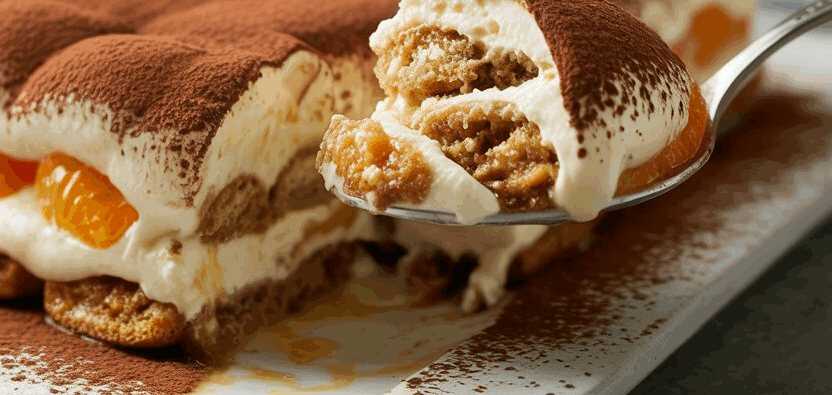 Mandarinen Tiramisu in 5 Minuten zubereitet