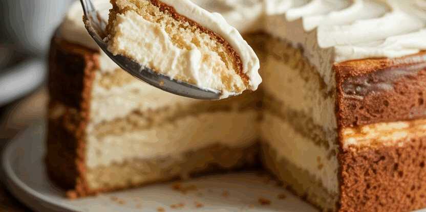 Vanillecreme Kuchen ohne Backen mit 250 ml Schlagsahne