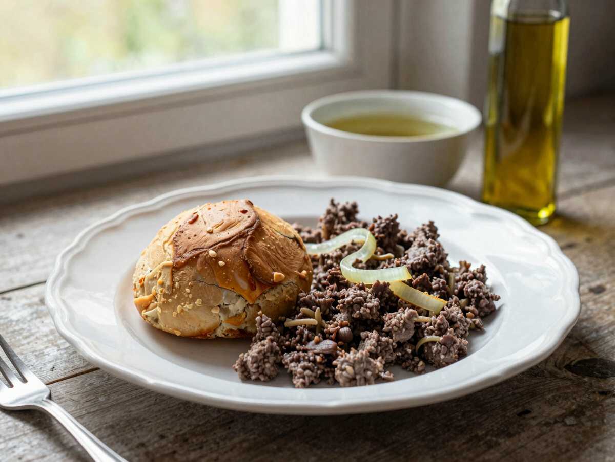 Die besten französischen Zwiebel-Sloppy-Joes: Ein Muss für Komfortessen-Liebhaber! – während der Zubereitung