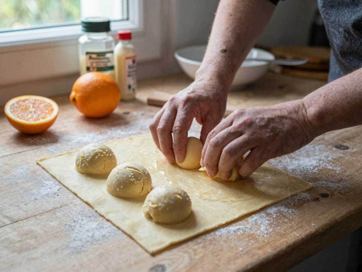 Die leckersten Quark-Obstknödel, die du probieren musst! – während der Zubereitung