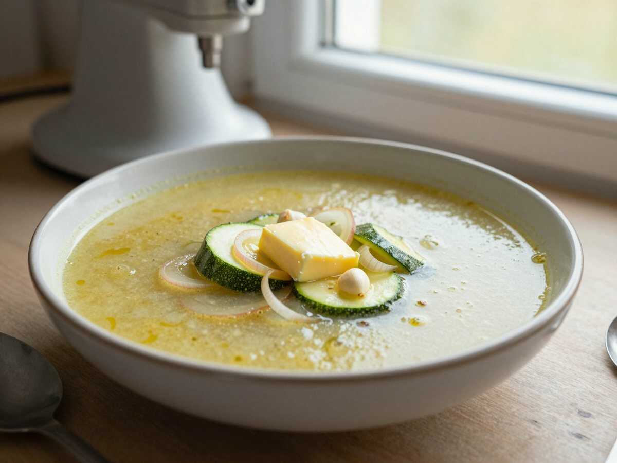 Die Suppe ist ein vergessener Schatz Sie brauchen nur 300 g Zucchini – während der Zubereitung