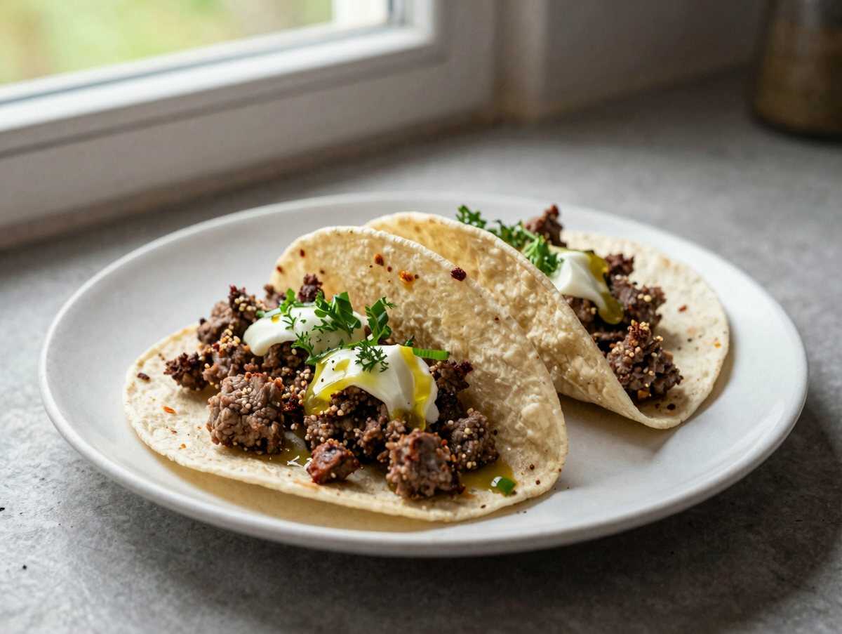 Diese genialen Hackfleisch-Tacos wird Ihre Familie lieben! – während der Zubereitung
