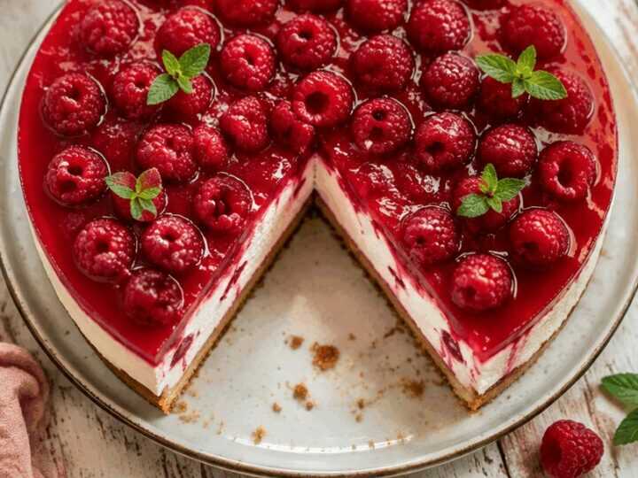 Diese himmlische Himbeer-Frischkäsetorte erfrischt deinen Sommer!