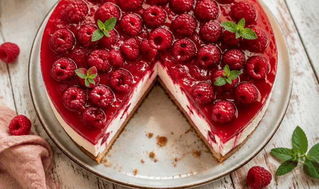 Diese himmlische Himbeer-Frischkäsetorte erfrischt deinen Sommer!