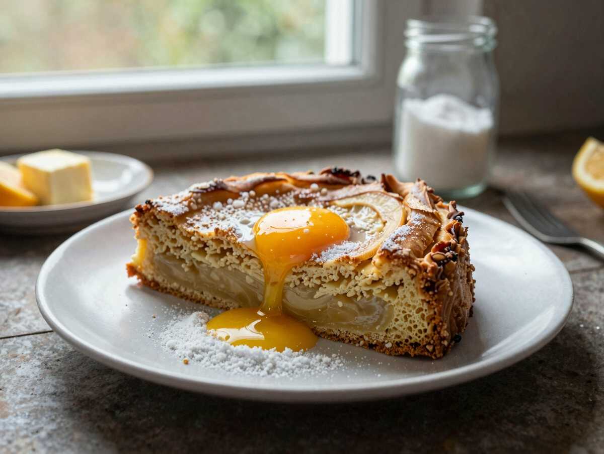Dieser Apfelkuchen mit Baiser wird Sie verzaubern – Entdecken Sie das Rezept! – während der Zubereitung