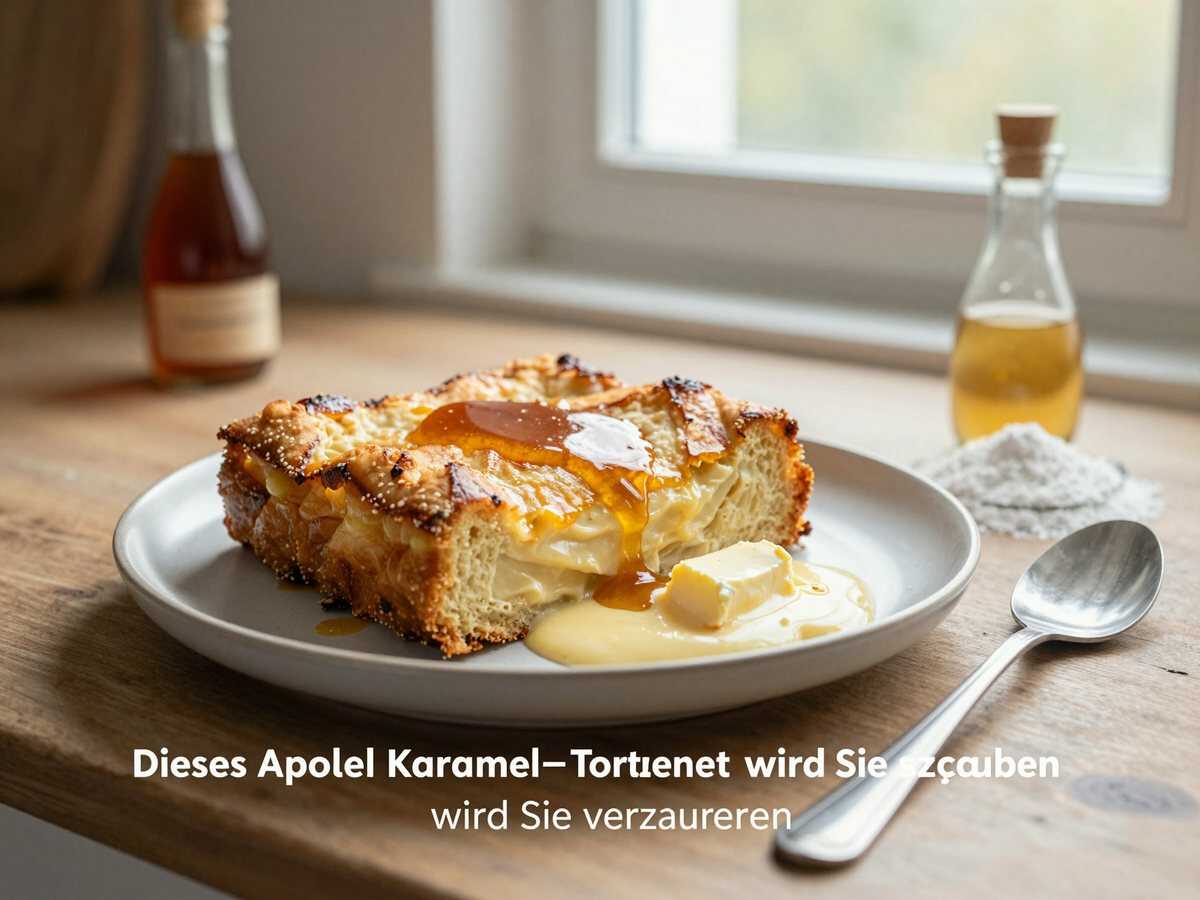 Dieses Apfel-Karamell-Tortenrezept wird Sie verzaubern! – während der Zubereitung