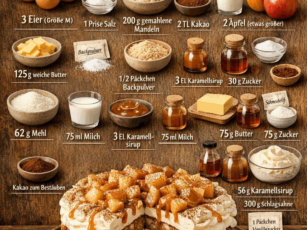Dieses Apfel-Karamell-Tortenrezept wird Sie verzaubern!