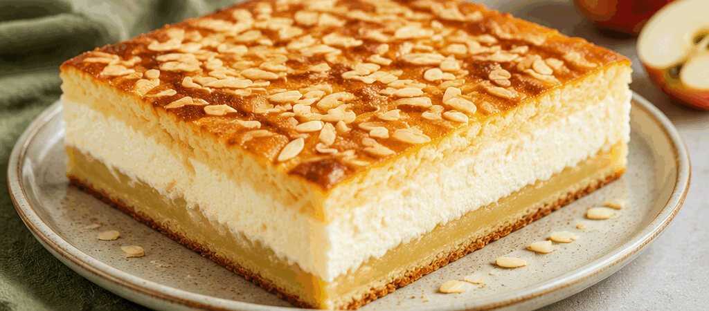 Dieses Apfelmus-Quark-Kuchen Rezept ist unglaublich saftig und unwiderstehlich lecker!