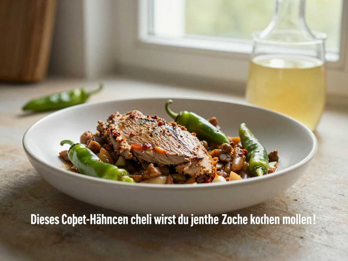Dieses Crockpot-Hähnchen-Chili wirst du jede Woche kochen wollen! – während der Zubereitung