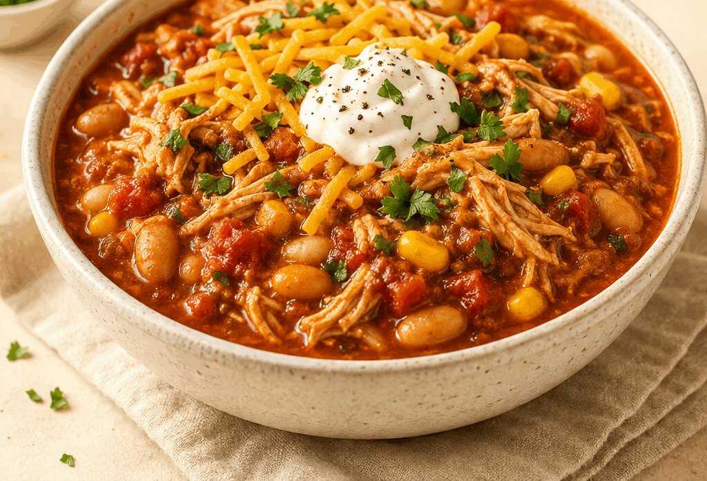 Dieses Crockpot-Hähnchen-Chili wirst du jede Woche kochen wollen!