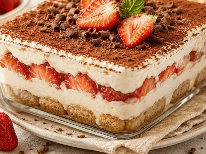 Dieses Erdbeer-Tiramisu wird Ihr neuer Sommerfavorit!