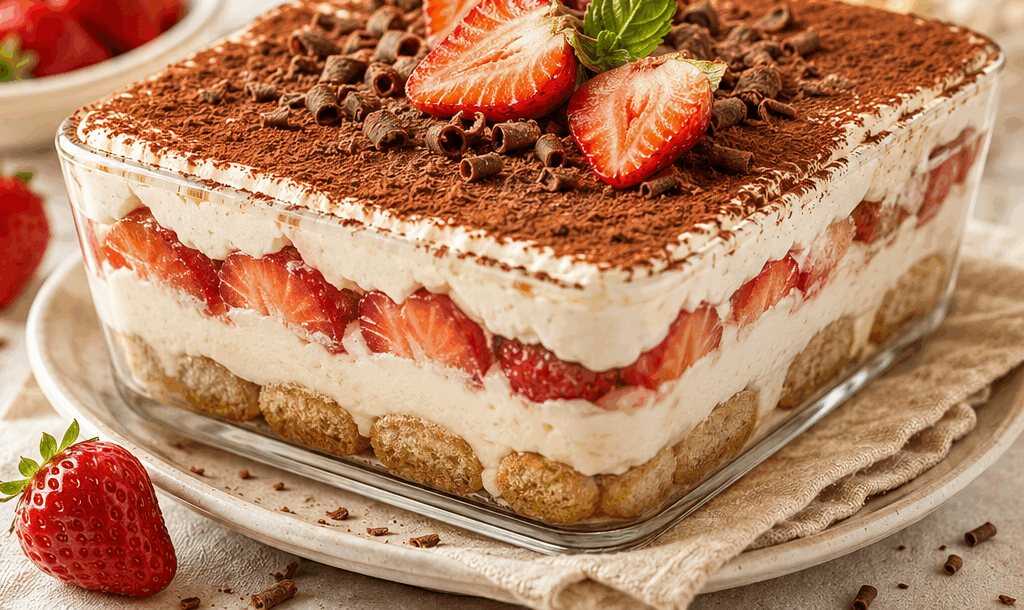Dieses Erdbeer-Tiramisu wird Ihr neuer Sommerfavorit!