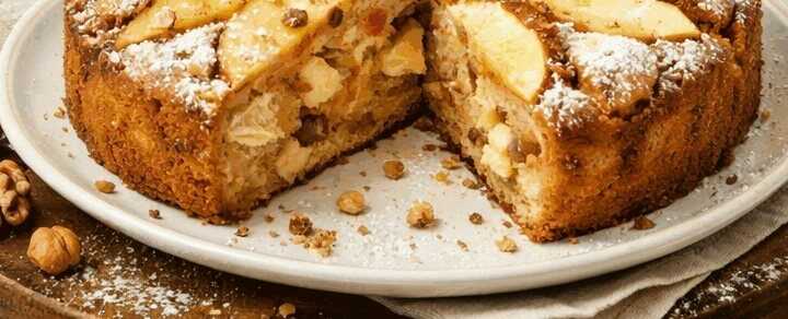 Dieses köstliche Apfel-Zimt-Nuss-Kuchen-Rezept solltest du nicht verpassen!