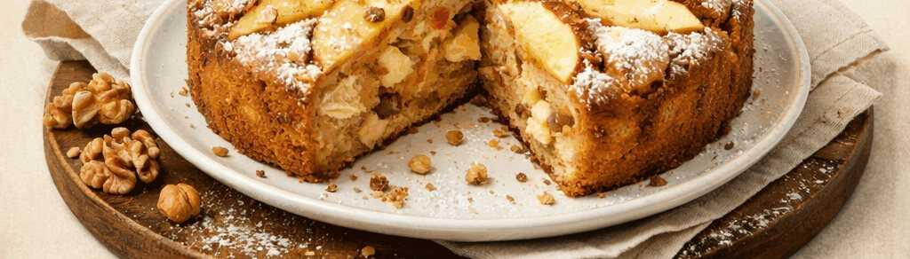 Dieses köstliche Apfel-Zimt-Nuss-Kuchen-Rezept solltest du nicht verpassen!