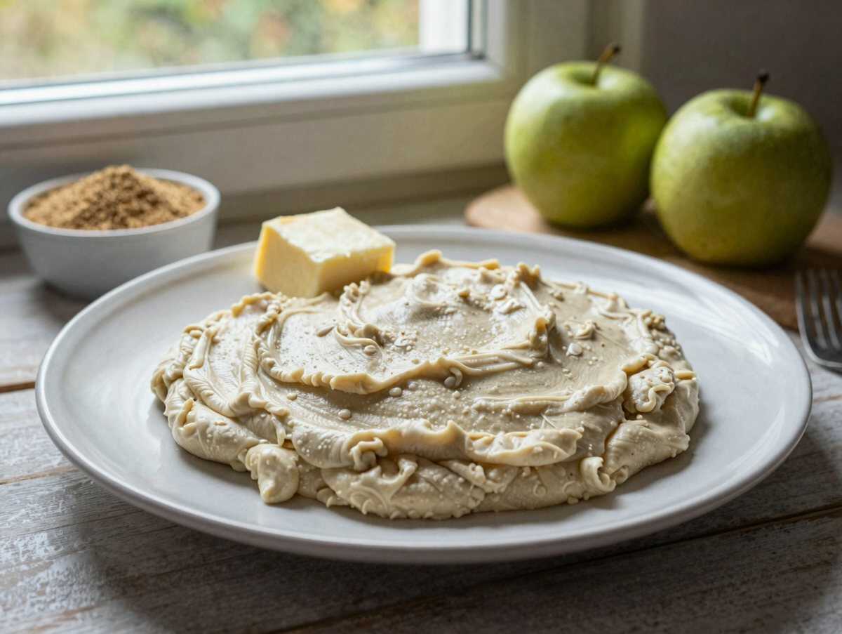 Dieses köstliche Rezept: Omas Apfel-Quark-Streuselkuchen entdecken! – während der Zubereitung