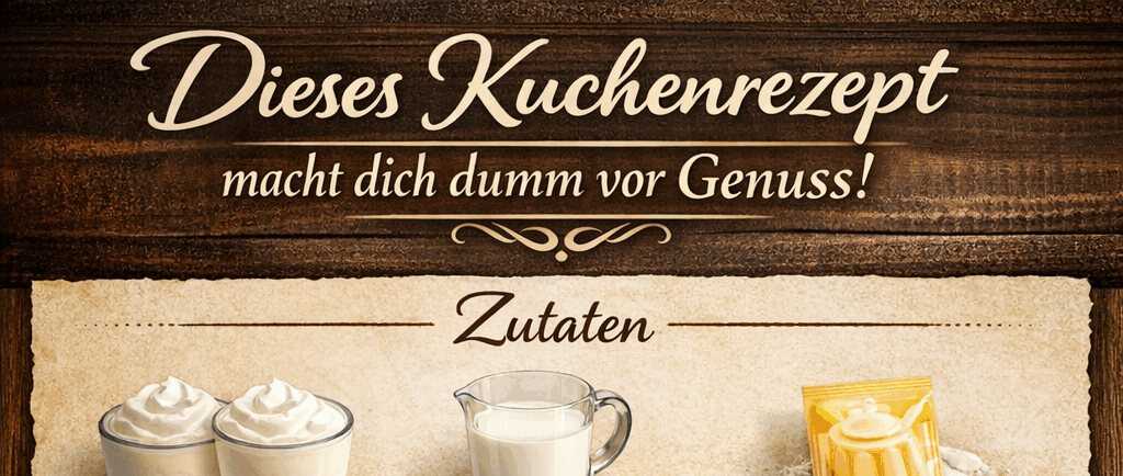 Dieses Kuchenrezept macht dich dumm vor Genuss! – so sieht es fertig aus
