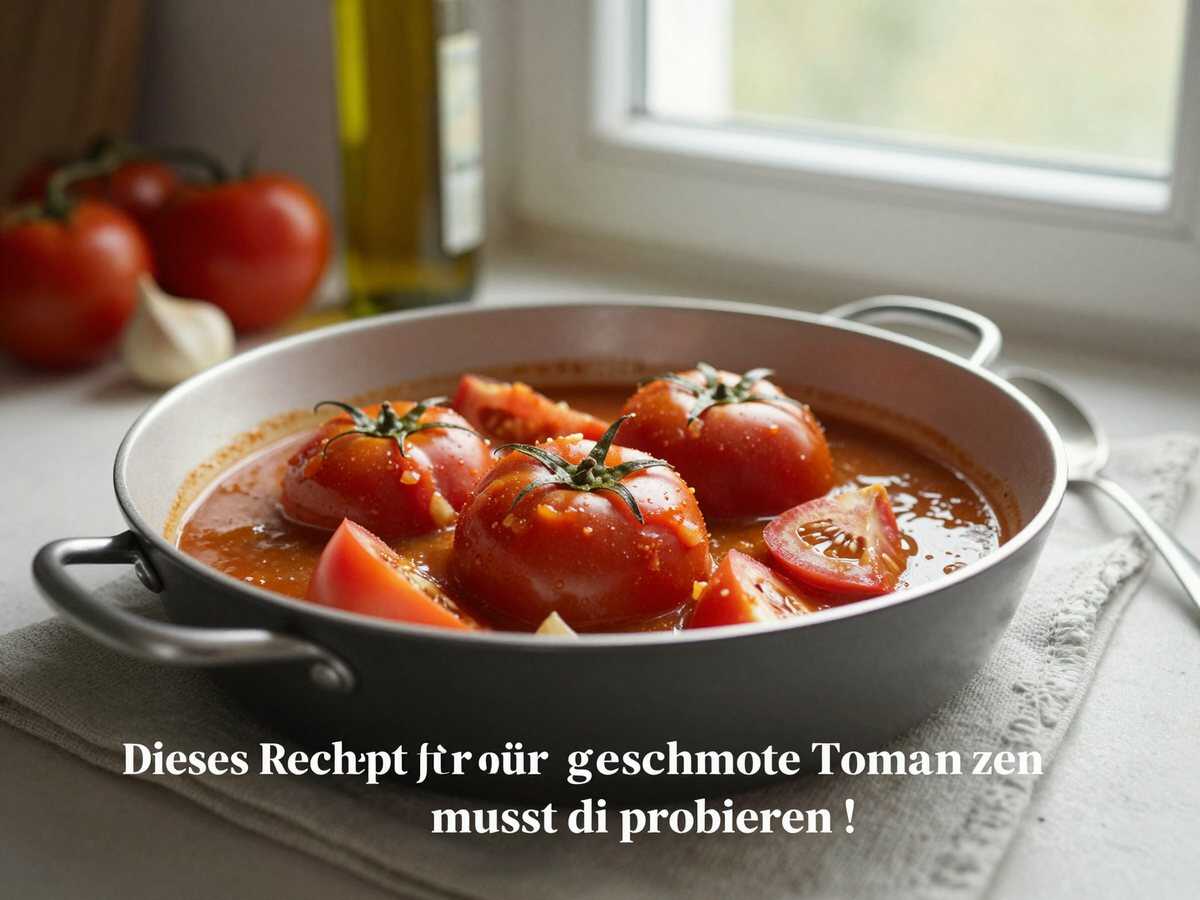 Dieses Rezept für geschmorte Tomaten musst du probieren! – während der Zubereitung