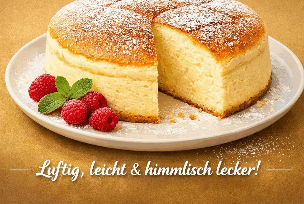 Drei-Zutaten-Wolken-Käsekuchen