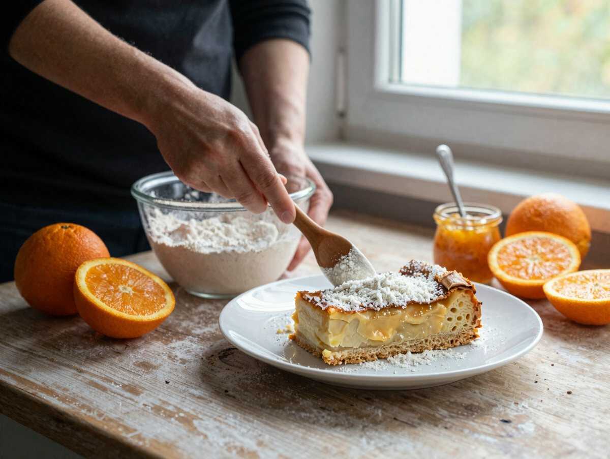 Duftender Orangen-Kokos-Kuchen: Das unwiderstehlich zarte Dessert-Rezept zum Nachbacken! – während der Zubereitung