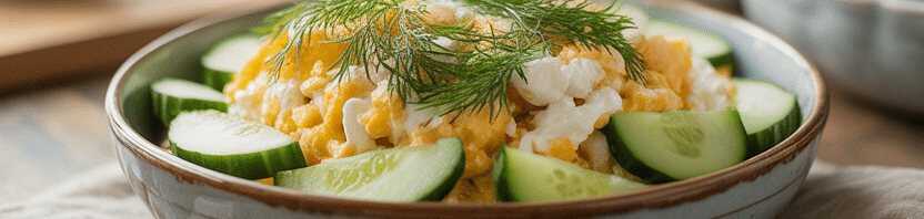 Eiersalat mit Gurke – Cremig, frisch & einfach perfekt! – so sieht es fertig aus