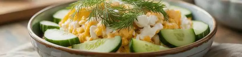 Eiersalat mit Gurke – Cremig, frisch & einfach perfekt! – so sieht es fertig aus