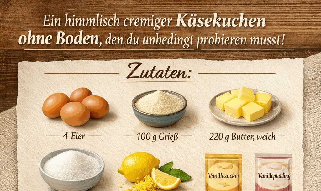 Ein himmlisch cremiger Käsekuchen ohne Boden, den du unbedingt probieren musst! – so sieht es fertig aus