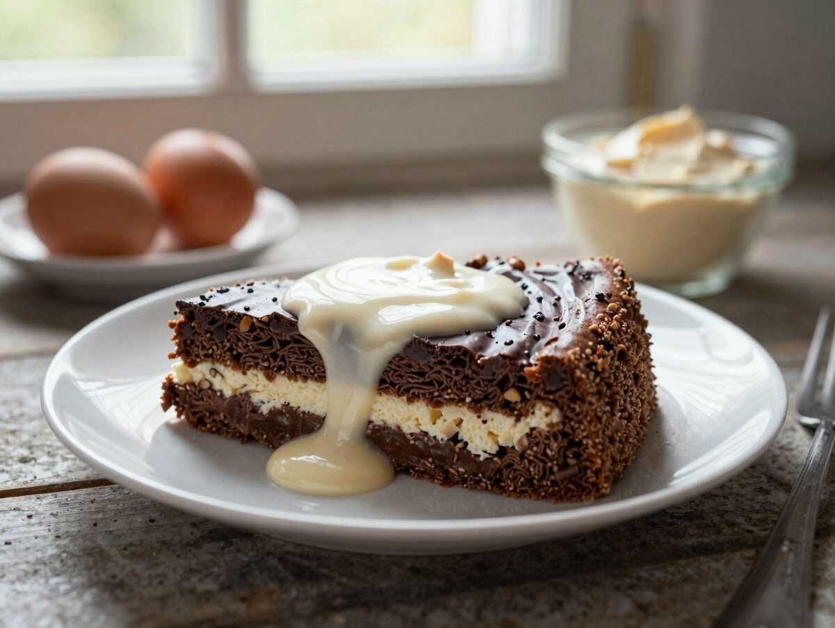 Ein unwiderstehliches Schokoladendessert, das du probieren musst! – während der Zubereitung