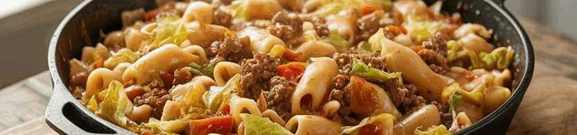 Eine Pfanne die mann immer essen konte, Spitzkohlpfanne mit Hackfleisch! – so sieht es fertig aus