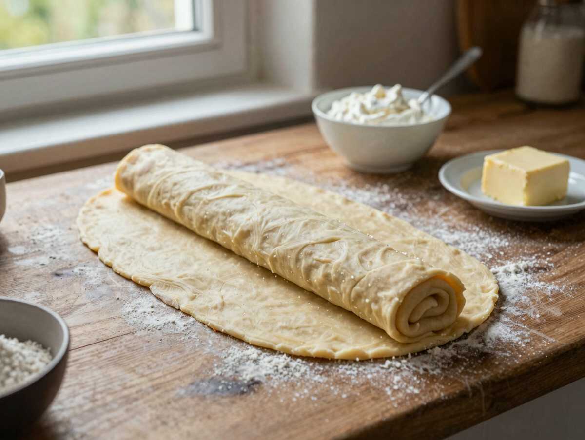 Einfach und Lecker: Schnelles Apfelrollen-Rezept! – während der Zubereitung