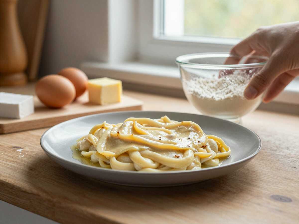 Einfach unwiderstehlich: Das ultimative Rahmkuchen-Rezept, das Sie probieren müssen! – während der Zubereitung