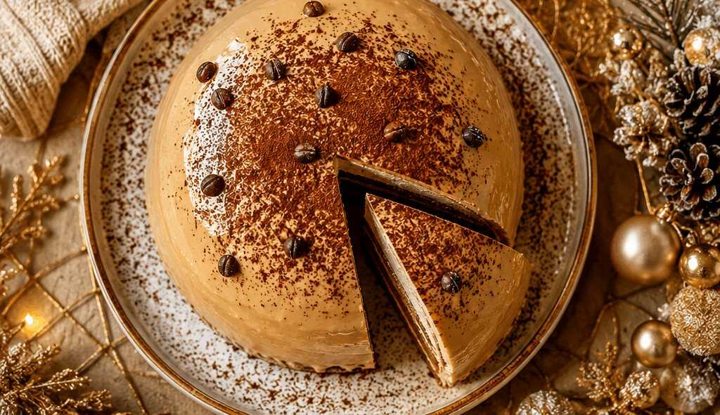 Einfache Cappuccino-Kuppeltorte
