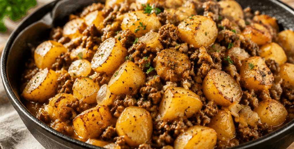 Einfache Kartoffel-Hackfleisch-Pfanne: Blitzschnelles Wohlfühlgericht erleben!