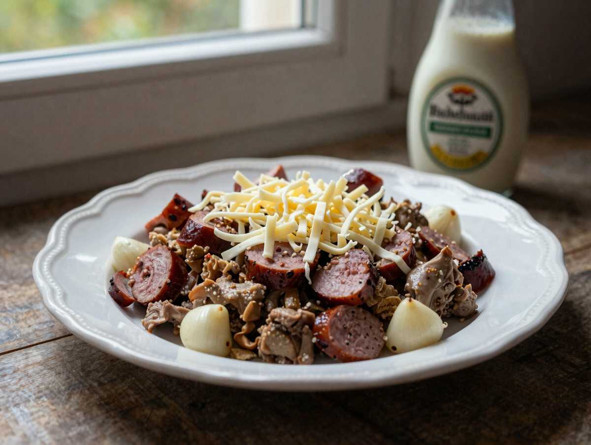 Einfacher Low-Carb-Hähnchenauflauf, den jeder lieben wird! – während der Zubereitung