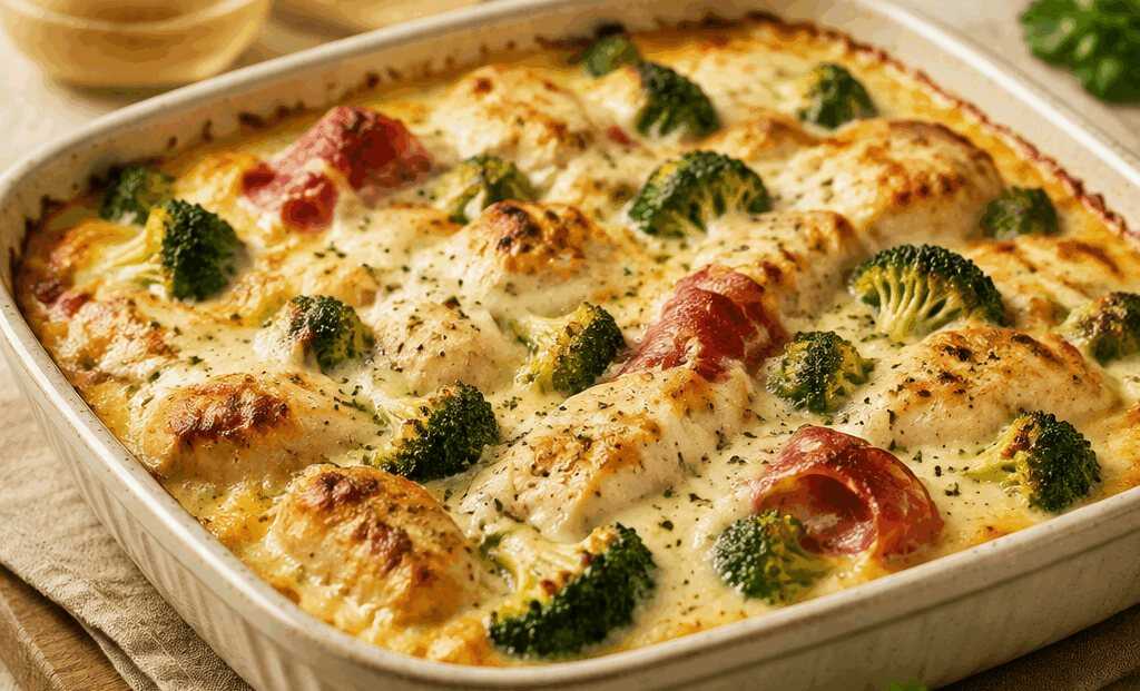Einfacher Low-Carb-Hähnchenauflauf, den jeder lieben wird!