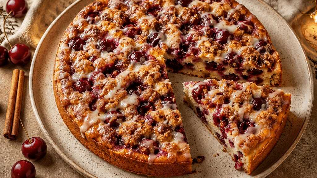Einfacher Zimt-Kirsch-Kuchen