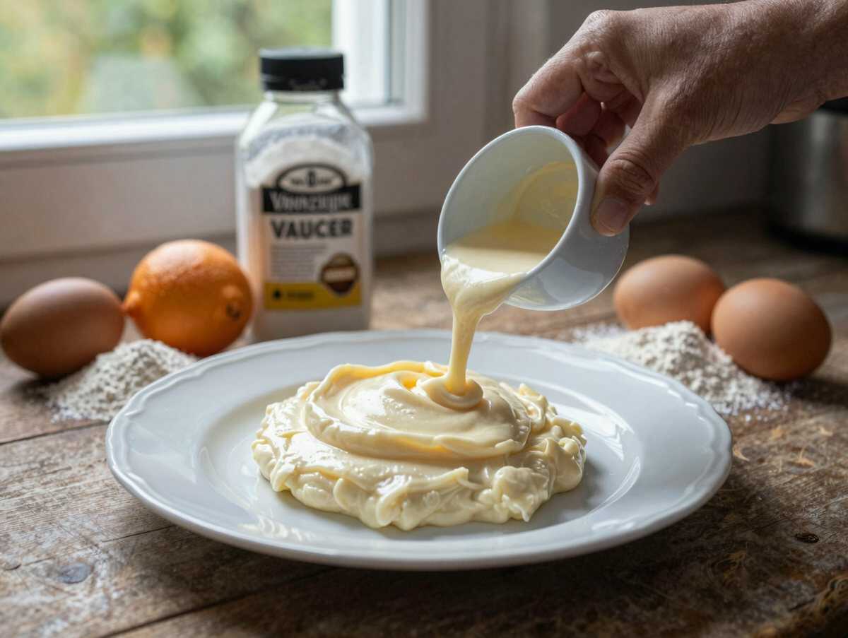 Einfaches Rezept: Zitronen-Joghurt-Torte ohne Schnickschnack! – während der Zubereitung