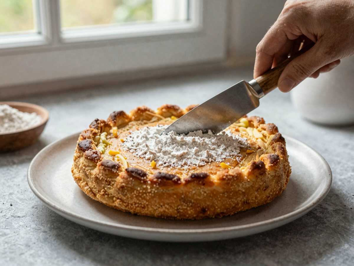 Einfaches und gelingsicheres Pfirsichkuchen-Rezept, das du probieren musst! – während der Zubereitung