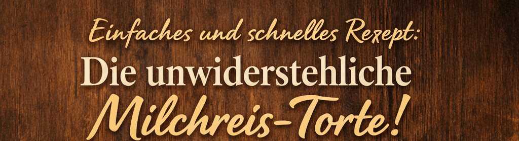 Einfaches und schnelles Rezept: Die unwiderstehliche Milchreis-Torte! – so sieht es fertig aus