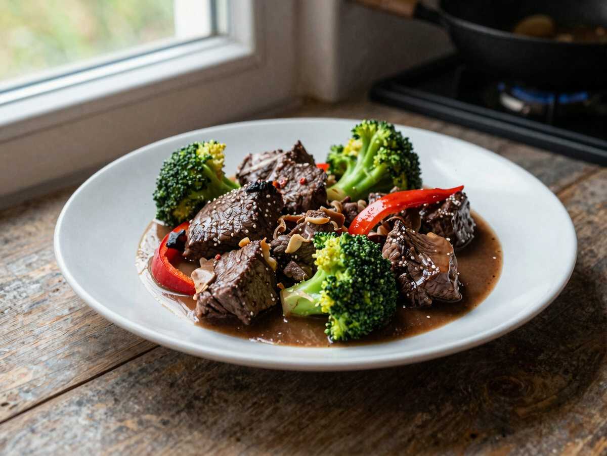Einfaches und Würziges Cowboy-Rindfleisch auf dem Blackstone in nur 20 Minuten! – während der Zubereitung