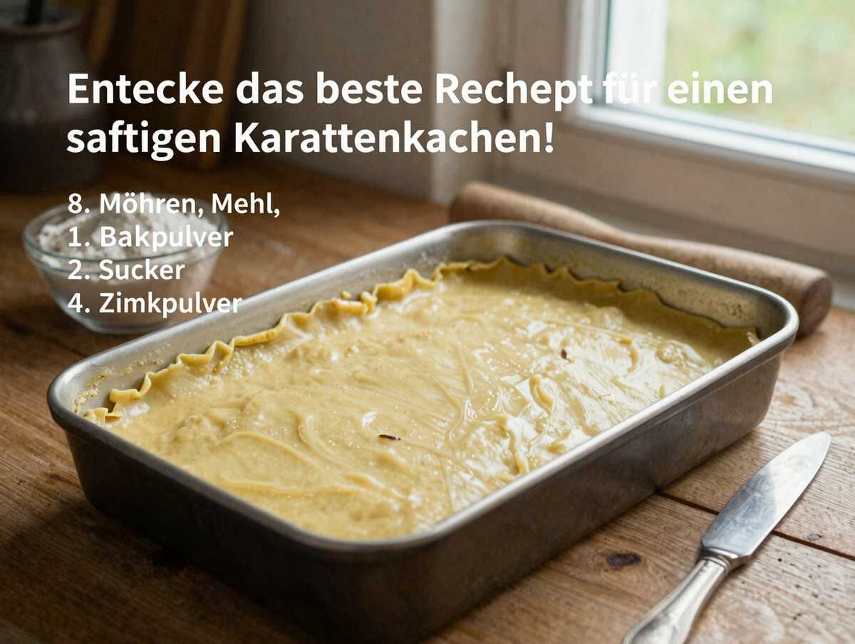 Entdecke das beste Rezept für einen saftigen Karottenkuchen! – während der Zubereitung